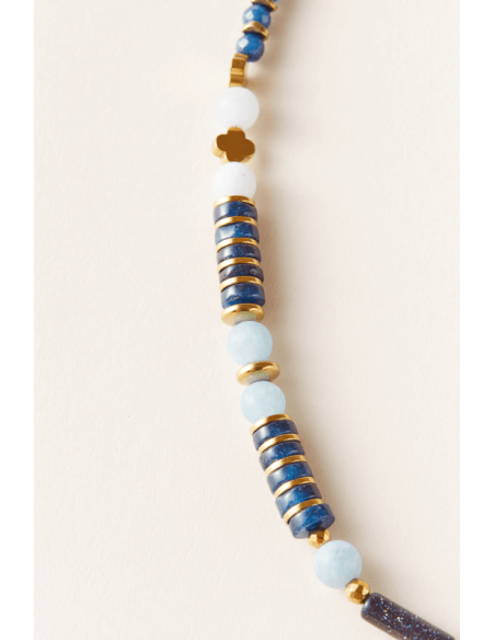 pietre, placcato oro 14K, braccialetti, orecchini, collane