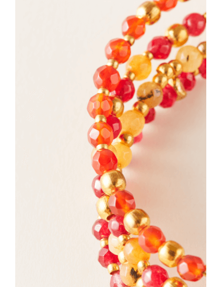 pietre, placcato oro 14K, braccialetti, orecchini, collane